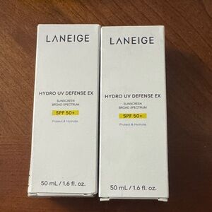 TWO LANEIGE Hydro UV Defense EX SPF 50+ Sunscreen Duo (2) for $40 OBO